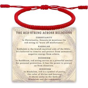 Red String Bracelet, Easter Basket Stuffer For Girls Kabbalah Red Bracelets,